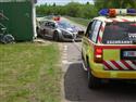 FIA GT 3 2010 vBrně a páteční havárie dvou Audi týmu Rosberg, foto P. Jelínek