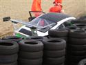 FIA GT Brno 2010 a kolize Porsche, foto P.Jelínek