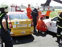 První závod Octávia cupu 2010 na Slovakiaringu s nehodou  několika vozů
