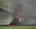 Letní Most 2007 - požár při sprintu, foto Karel Kubeš