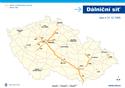 Mapa českých dálnic před lety a dnes (2009), foto ŘSD