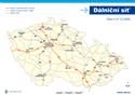 Mapa českých dálnic před lety a dnes (2009), foto ŘSD