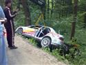 Jarek Orsák a jeho havárie na Saturnus rallye 08, foto týmu