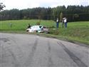 Po havárce na Rallye Světlá 2008, foto Karel Kolečko