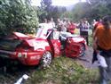 Fotovzpomínka na havárii Fialy na Trojáku při BR08, mobilem PJ