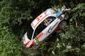 Horácká rallye 2009 - havárie Pantálka a Minaříka objektivem Míry Knedly jun.