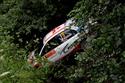 Horácká rallye 2009 - havárie Pantálka a Minaříka objektivem Míry Knedly jun.