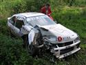 Rallye Kostelec 2009 a jedna z havárii, foto Karel Kolečko