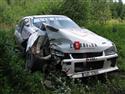 Rallye Kostelec 2009 a jedna z havárii, foto Karel Kolečko