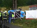 Rallye Pozázaví 2009 - tragická nehoda, foto hasiči