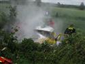 Rallye Radouň 2011 - havárie posádky Karásek Hrubý
