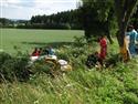 Rallye Radouň 2011 - havárie posádky Karásek Hrubý