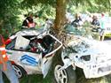 Tragická nehoda na Barumce 2007, posádka Karlík Kocman, foto hasiči Zlín