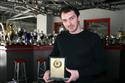 David Vršecký přebírá  cenu Sportovec Ústí 2009, foto týmu