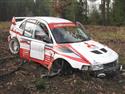 Crash z Rally Show Epružice 20.11.10, Kalista EVO 5 Foto Karel Kolečko