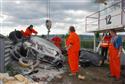 Jarní Most 2009, následky havarie Lamborghini při 3hodinovce, foto Pavel Douša