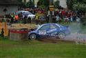 Rally Krkonoše 2011 a karambol Petra Kačírka se Subaru, foto Luboš Novosád