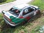 Po havárce na Rallye Světlá 2008, foto Karel Kolečko
