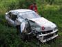 Rallye Kostelec 2009 a jedna z havárii, foto Karel Kolečko