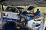 Vsetín 2009 a Václav Pech se Subaru, foto týmu