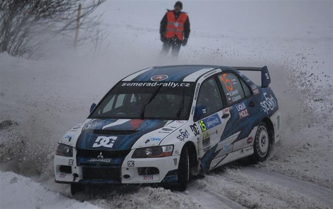 Jan Kopeck s Pavlem Dreslerem na Jnner rallye vyhrli