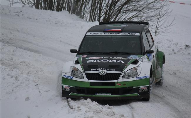 Jan Kopeck s Pavlem Dreslerem na Jnner rallye vyhrli