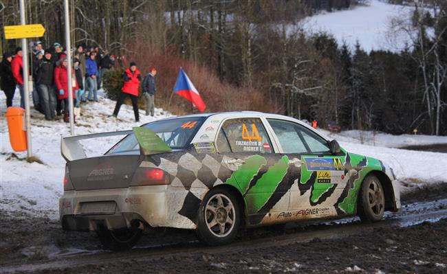 Jan Kopeck s Pavlem Dreslerem na Jnner rallye vyhrli