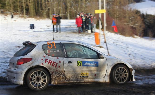 Jan Kopeck s Pavlem Dreslerem na Jnner rallye vyhrli