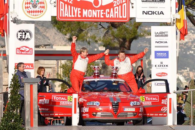 Martin Rada s Jardou Jugasem zlatí ve třídě 8 na soutěži MS - Monte 2012