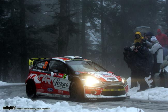 Martin Prokop se Zdekem Hrzou pi spolen premie devt na Rallye Monte Carlo !!