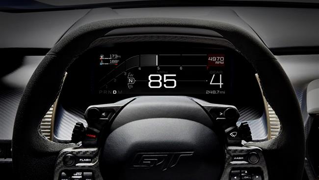Digitln pstrojov panel novho Fordu GT je palubn deskou budoucnosti