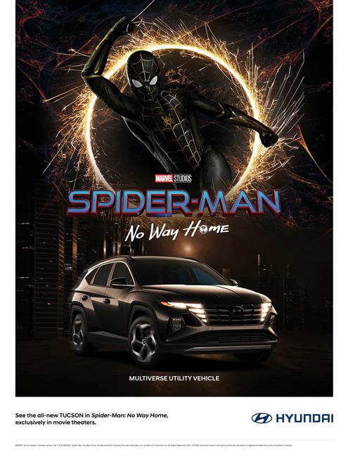 Elektromobil IONIQ 5 a nový TUCSON vstupují do světa filmu v novince „Spider-Man: Bez domova“