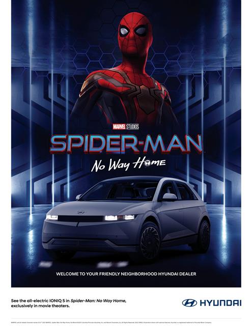 Elektromobil IONIQ 5 a nový TUCSON vstupují do světa filmu v novince „Spider-Man: Bez domova“