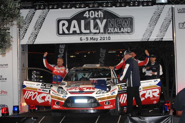 Martin Prokop v prbhu 2. etapy Rally Nov Zland vyhrl jednu RZ v SWRC a je dl tet