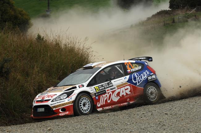 Martin Prokop v prbhu 2. etapy Rally Nov Zland vyhrl jednu RZ v SWRC a je dl tet