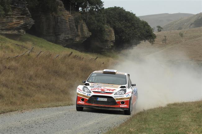 Martin Prokop s Janem Tomnkem a s Fordem Fiestou S2000 tet tak na Novm Zlandu