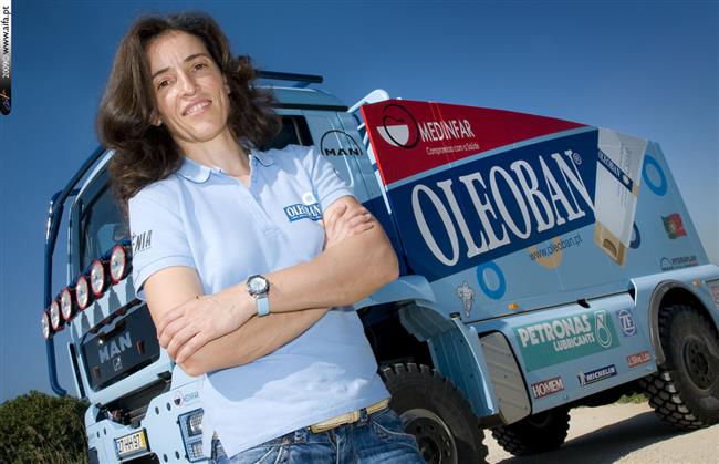 Elisabete Jacinto a její nový MAN TGS, foto týmu