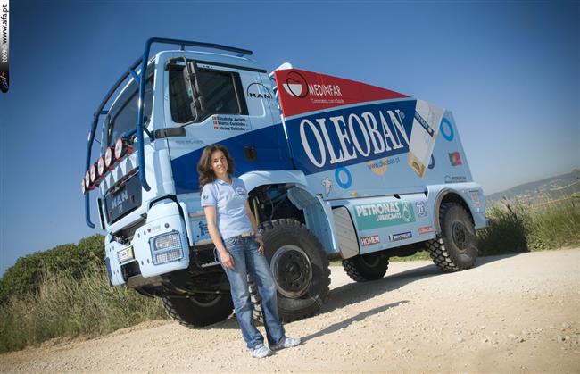 Elisabete Jacinto a její nový MAN TGS, foto týmu