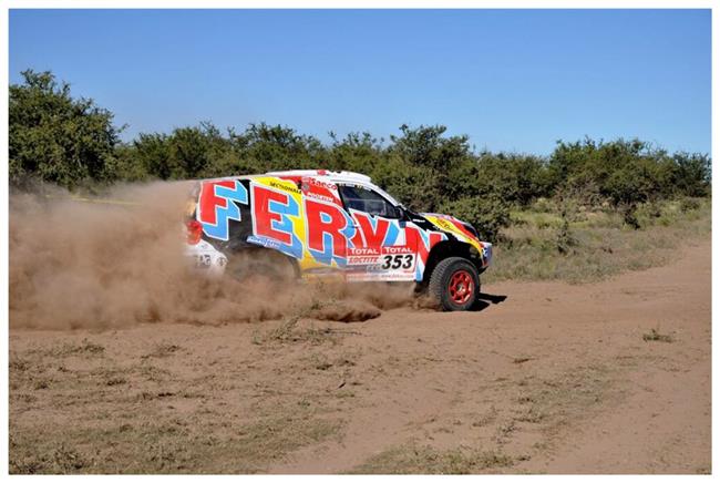 Dakar 2009: Liazka 4x4 Dakar MS rallytruck týmu pěkně  zlobí, ale jede.
