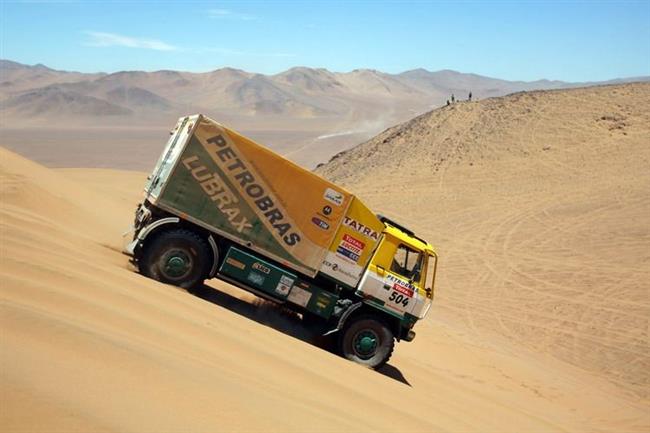 Dakar 2009: Zdrav Mira Martinec, kter v Tate s Azevedem dojel  a  na clovou  rampu