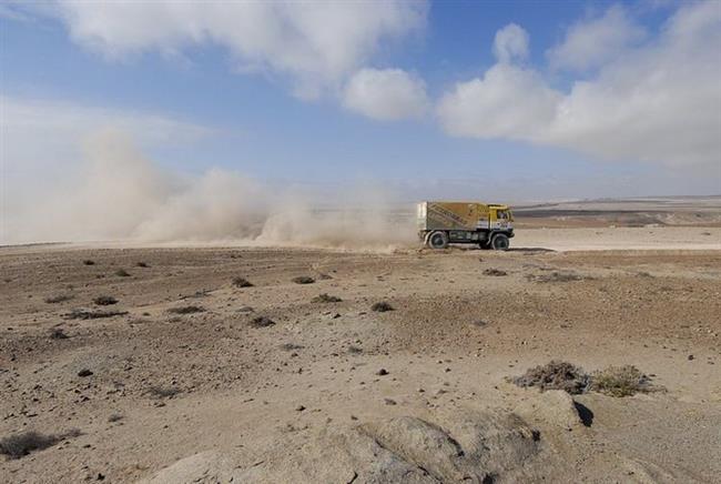 Dakar 2009: Zdraví Mira Martinec, který v Tatře s Azevedem dojel  až  na cílovou  rampu