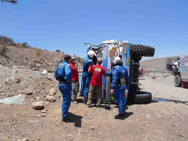 Dakar 2009: Havarovan Tomekova Tatra s slem 512 je ji v pstavu