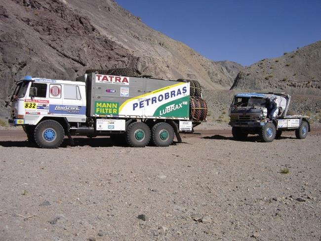 Dakar 2009: Havarovan Tomekova Tatra s slem 512 je ji v pstavu