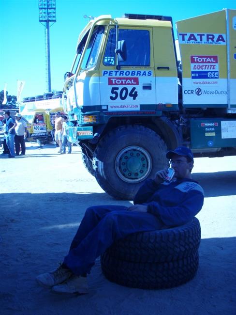 Tomekv tm za polovinou Dakaru 2009, foto tmu