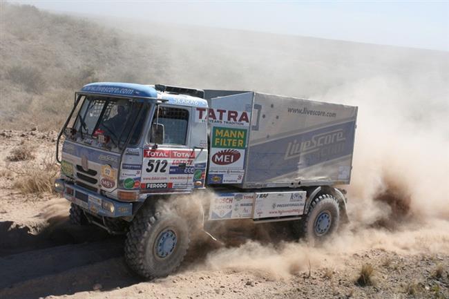 Dakar 2009: V pt etap spch i smla Tomekova tmu. Tom tvrt a j est celkov !!