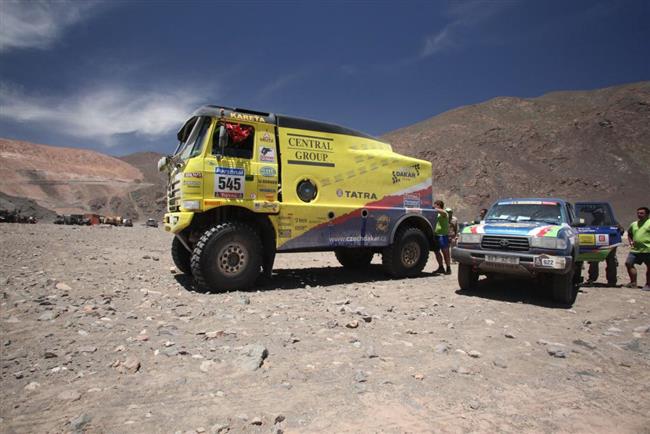 Dakar 2010 5.etapa : Tatra Marka Spáčila má v chladiči i litr a půl slivovice