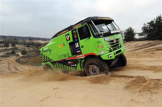 Davida Vreckho ek  po testovn Buggyry opt testovn v psku na Dakar !