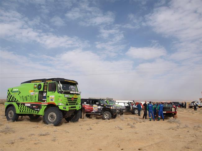 Czech Dakar Team m za sebou prvn zvodn den na ElChott rallye 2010, prvn v prologu