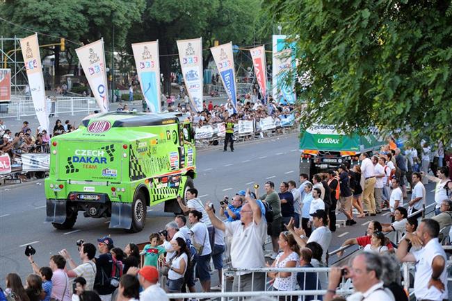 Martin Kolom v cli druh etapy saharsk El Chott rallye 2011