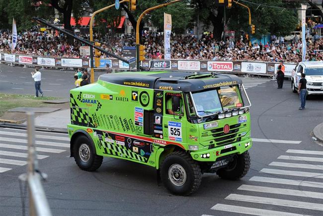 Martin Kolom v cli druh etapy saharsk El Chott rallye 2011